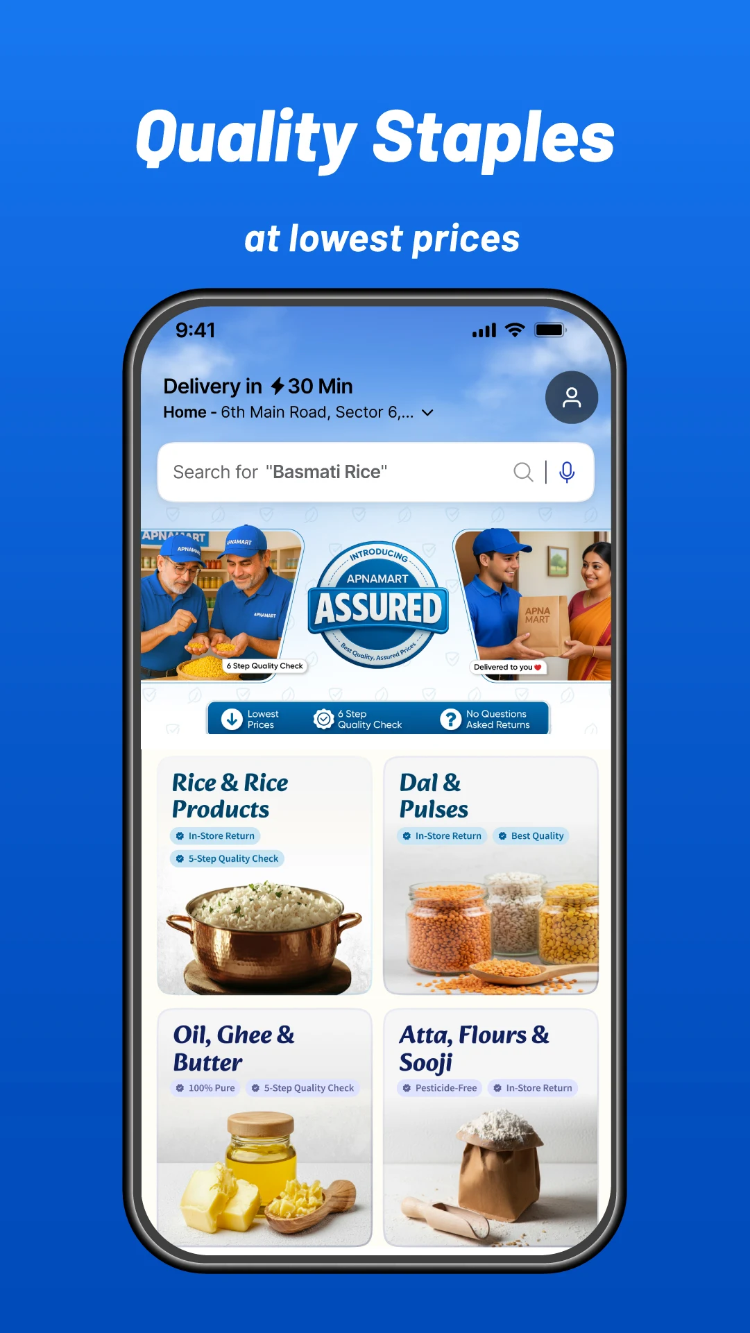 Apna Mart Quality Staples campaign