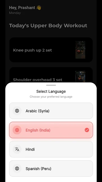 CPT language selection