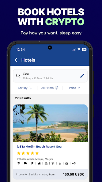CryptoXpress hotels
