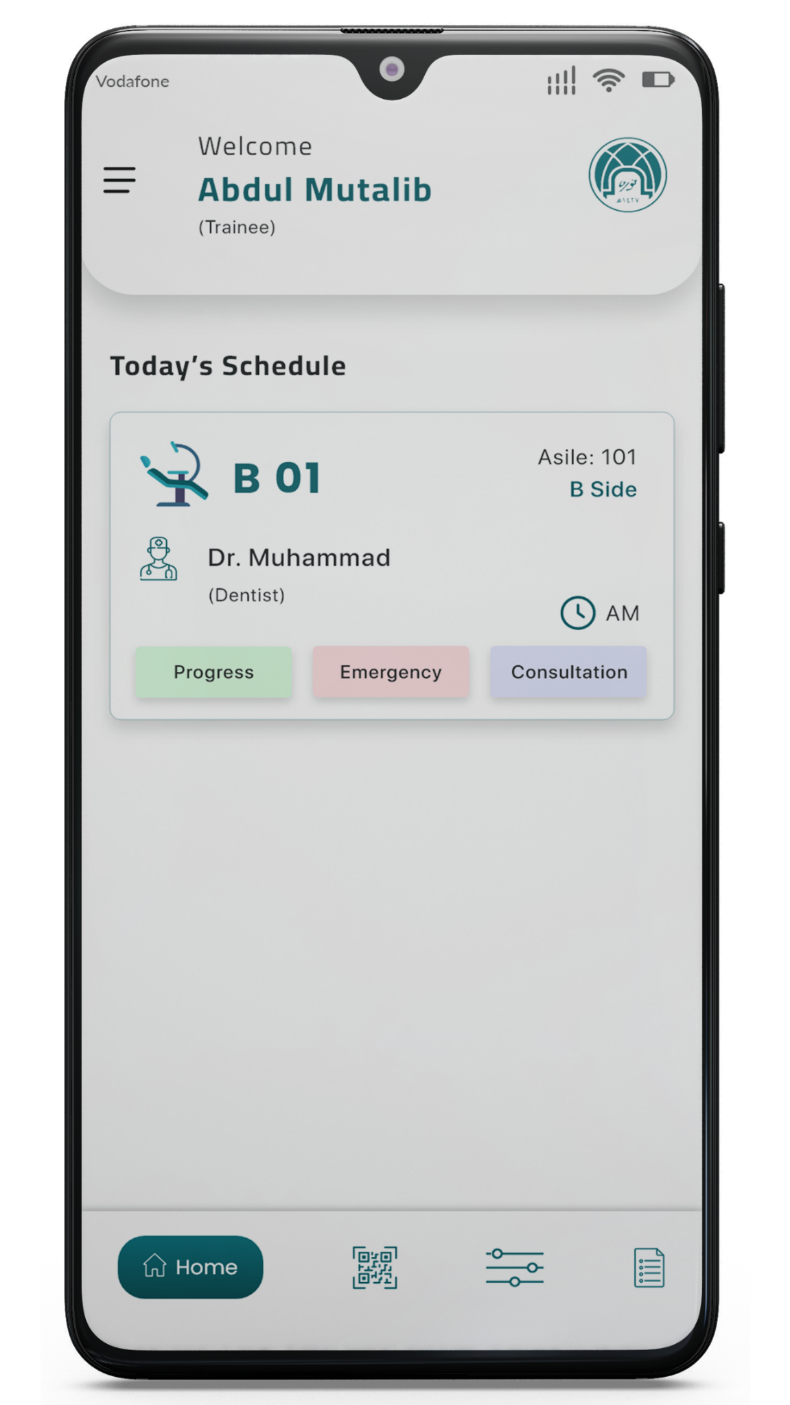 Dental PNU trainee schedule